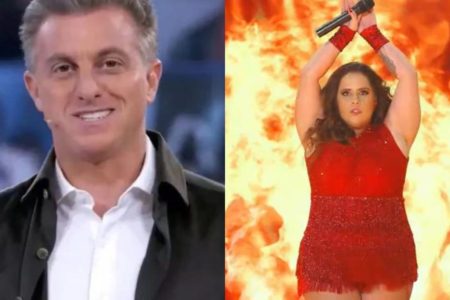 Fotografias coloridas de Luciano Huck e Tati Machado no Dança dos Famosos