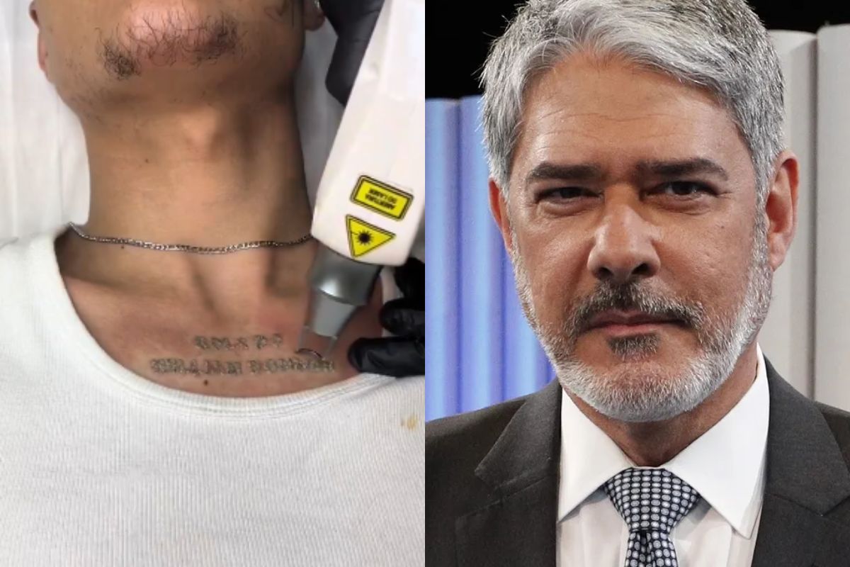 Montagem William Bonner - Metrópoles