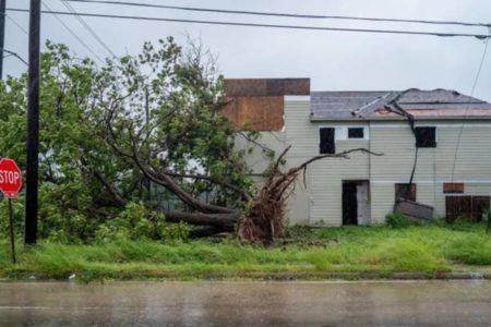 imagem colorida tempestade beryl texas