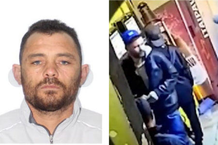 Imagem colorida de suspeito de matar assessor de MC Livinho. Metrópoles