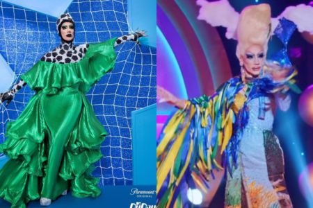 Fotografias coloridas da drag Miranda no RuPaul’s Drag Race Global All Stars 1 | Metrópoles