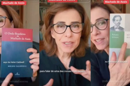 Imagens coloridas de Fernanda Torres no Tiktok