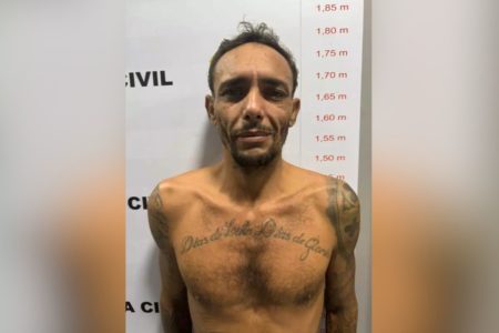 Imagem colorida mostra Diego Aparecido de Moraes Pereira, conhecido como "Sequestrador" do PCC - Metrópoles