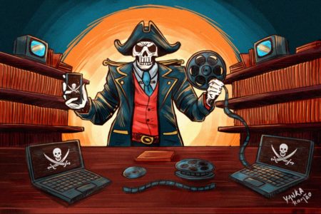 ilustração pirataria no cinema - Metrópoles