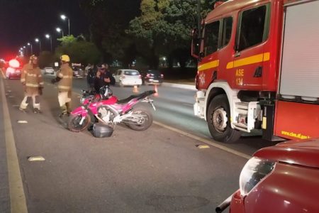 Atropelamento seguido de colisão eixão