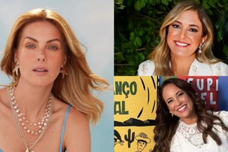 Imagem colorida de três mulheres | Ana Hickmann, Taiciane Pinheiro e Renata Alves