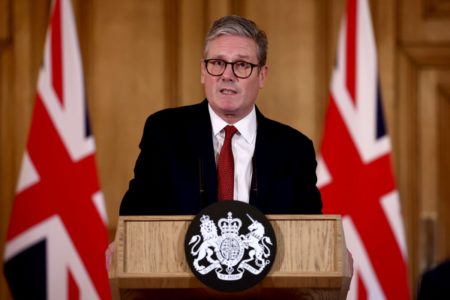 O primeiro-ministro da Grã-Bretanha, Sir Keir Starmer - Metrópoles