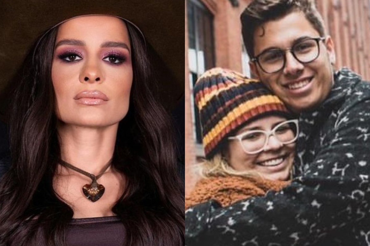 Montagem feita com fotos das redes sociais de Maiara, Marilia Mendonça e o irmão - Metrópoles