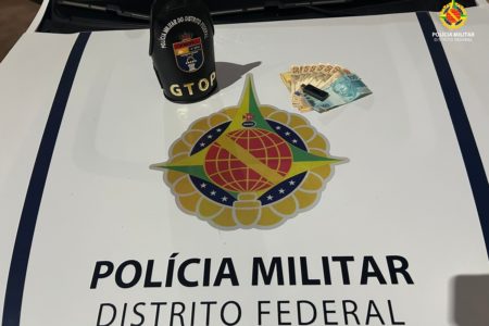 Imagem colorida de apreensão da PMDF