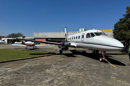 Aeronave apreendida é do modelo EMBRAER EMD110