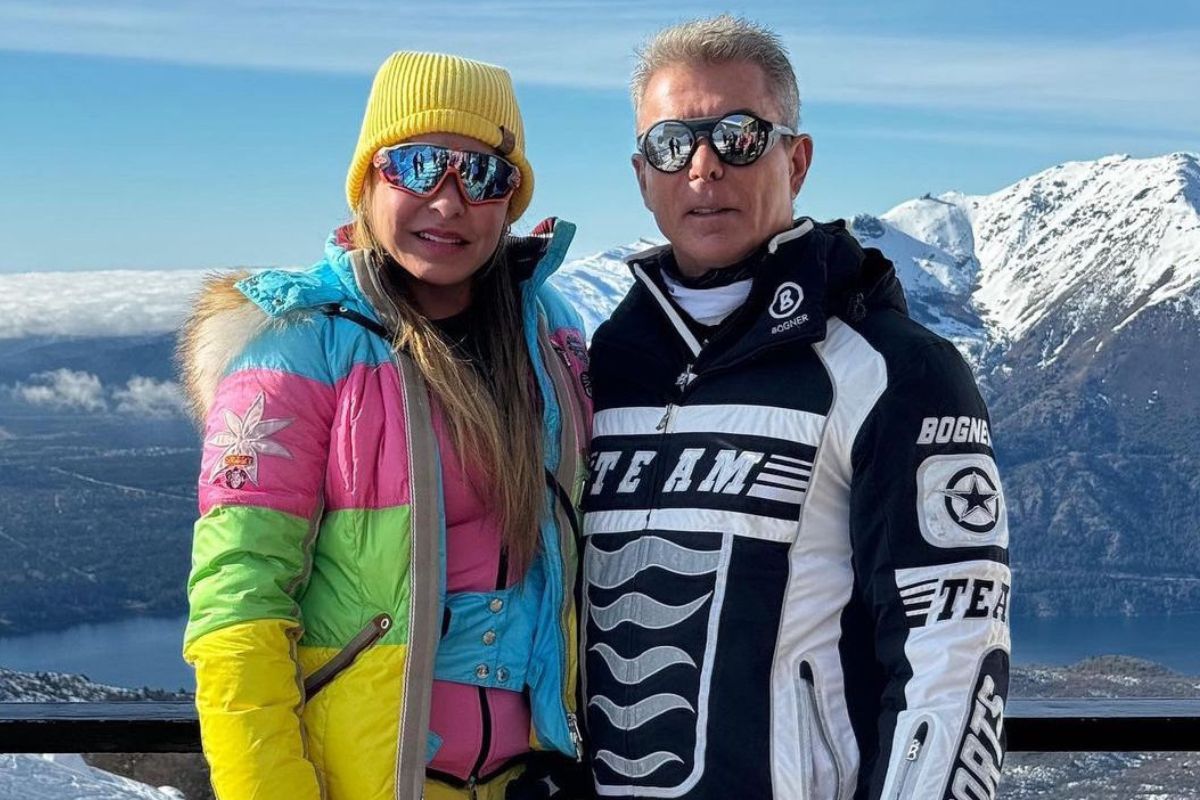 Rogério Andrade e Fabíola Andrade em Bariloche