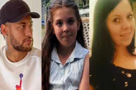 Montagem feita a partir de fotos de Neymar, Jázmin Zoé e Gabriella Gáspár - Metrópoles