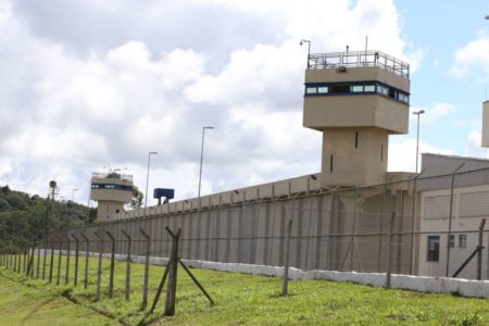 Fachada da penitenciária de Registro, na região de Sorocaba