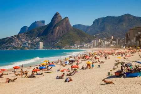 praia do Leblon no Rio de Janeiro