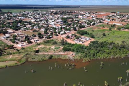 Foto colorida de vista aérea de Boa Esperança do Norte no Mato Grosso - Metrópoles
