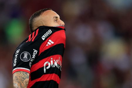 Imagem colorida de Everton Cebolinha, do Flamengo