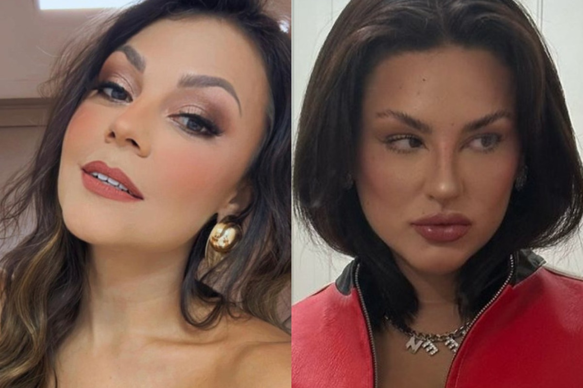 Montagem feita a partir de fotos das redes sociais de Bruna Louise e Kéfera - Metrópoles