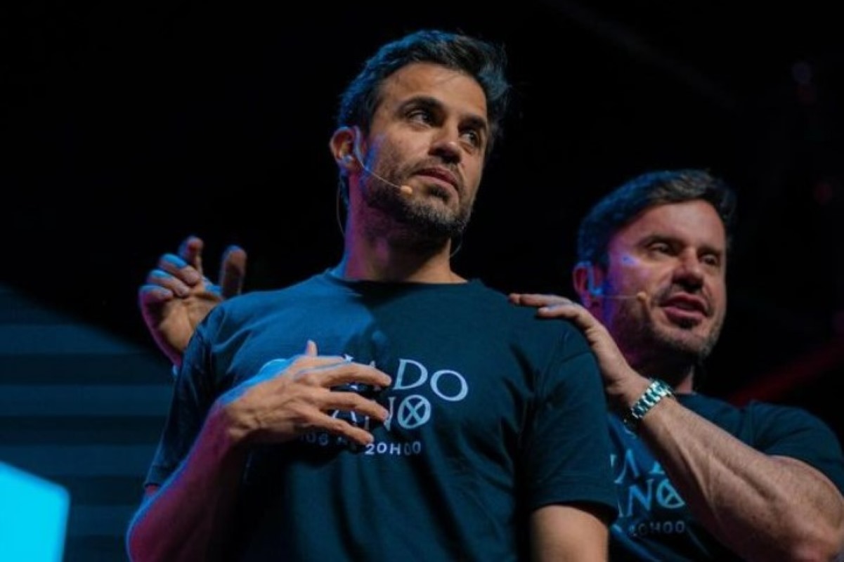 Renato Cariani, réu por tráfico (à dir.), ao lado do influencer Pablo Marçal