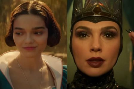 Imagem colorida das protagonistas de branca de neve