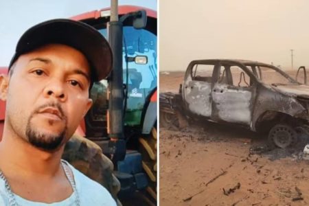imagem colorida trabalhador morre incendio canavial goias