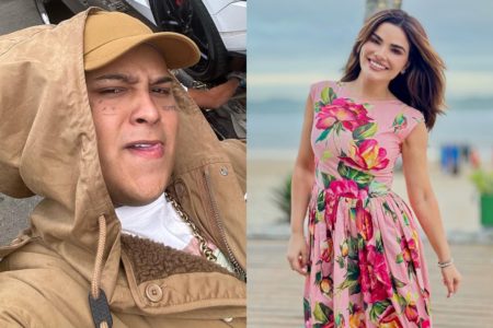 Montagem com fotos coloridas de MC Ryan SP e Vanessa Giácomo - Metrópoles