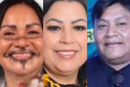 Foto colorida de indígenas candidatos - Metrópoles