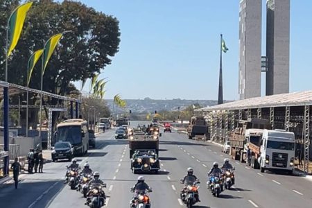 Ensaio para o desfile de 7 de Setembro