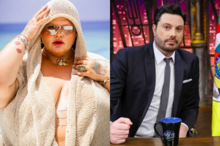 Montagem de Thais Carla e Danilo Gentili - Metrópoles