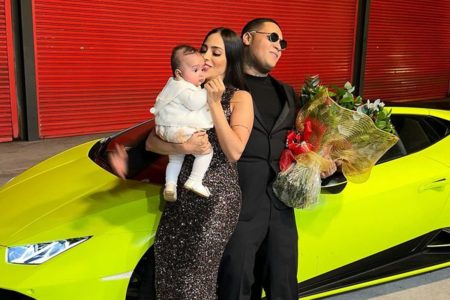 Foto colorida de MC Ryan SP e Giovanna Roque - Metrópoles