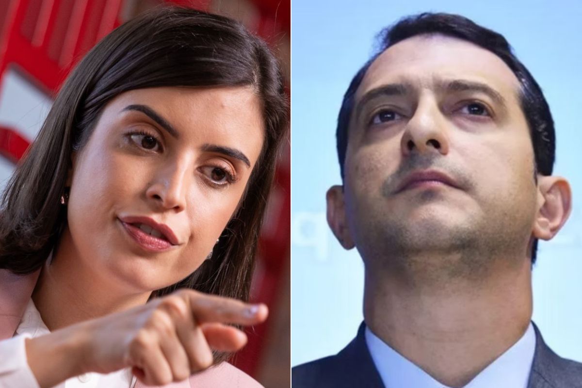 Tabata Amaral e Rogério Galloro