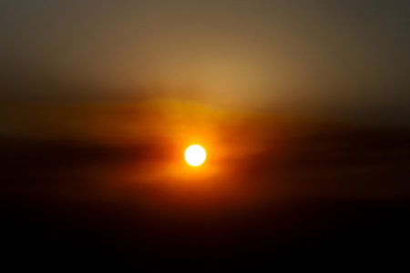 Imagem colorida do Sol