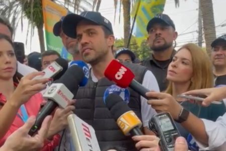Pablo Marçal em evento na zona sul de São Paulo