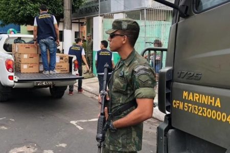 imagem colorida militares atuam eleições