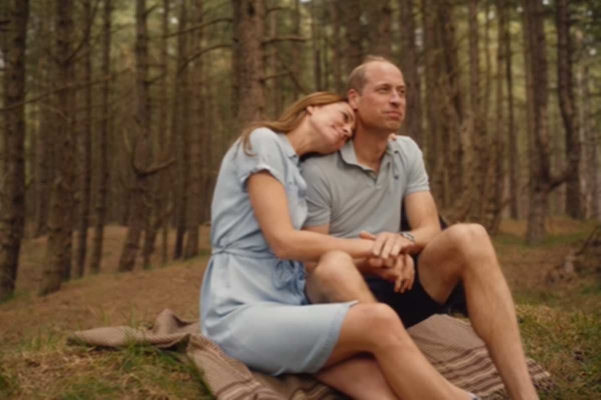 Foto colorida - Kate Middleton e William