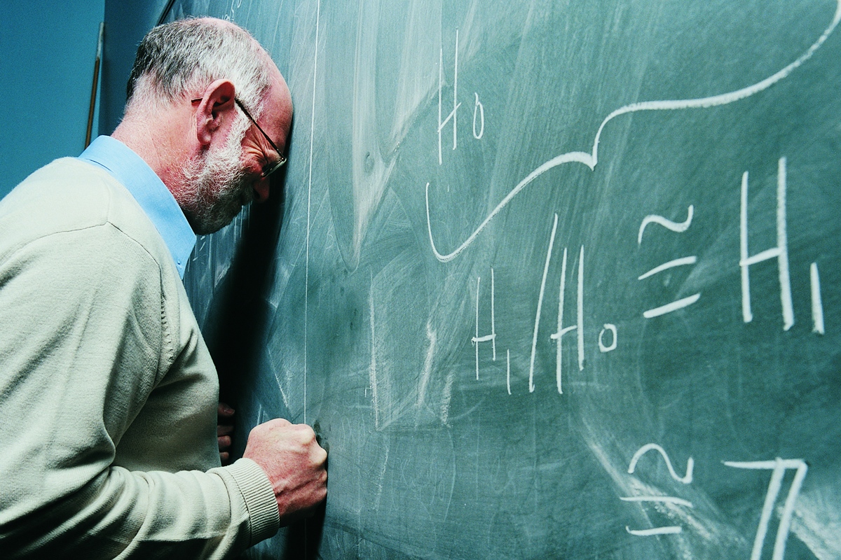 Foto colorida - professor