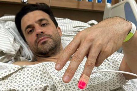 Pablo Marçal no hospital após ser agredido por José Luiz Datena em debate da TV Cultura