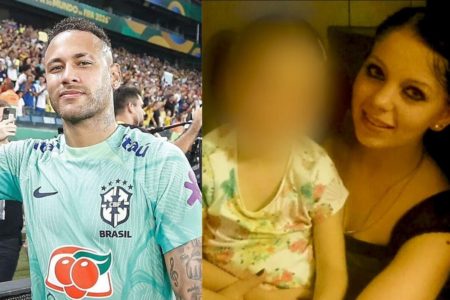 Montagem feita a partir de fotos das redes sociais de Neymar e de Gabriella Gáspár - Metrópoles