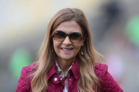 Foto colorida de Leila Pereira, presidente do Palmeiras - Metrópoles