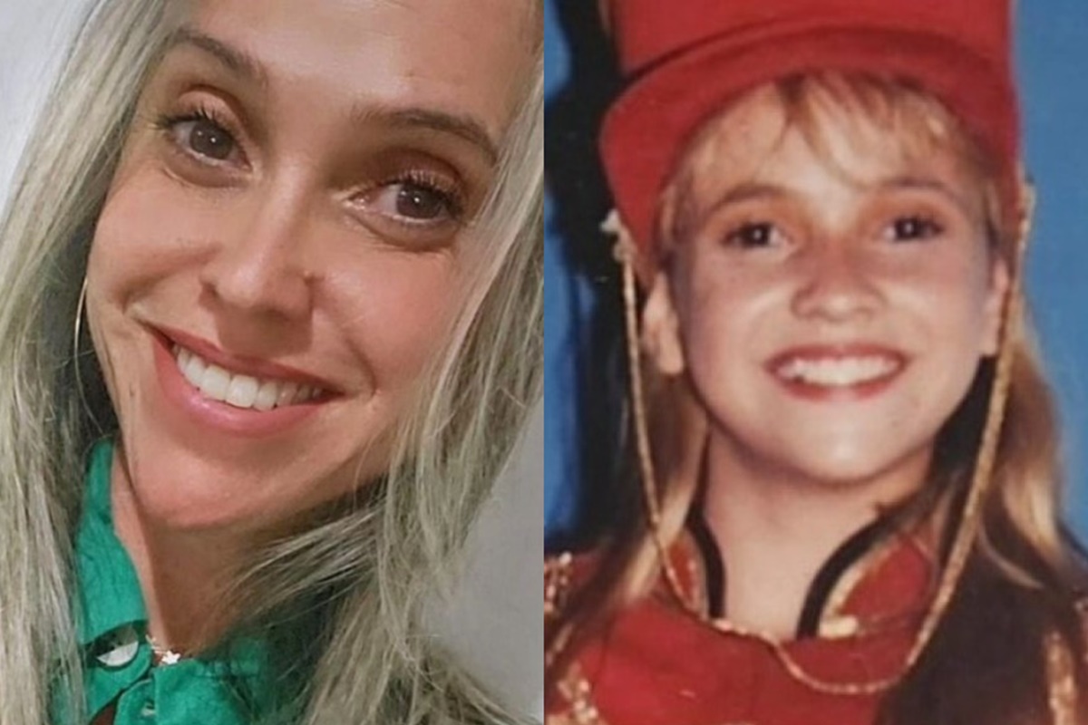 Priscilla Couto, ex-Paquita, atualmente e quando trabalhava com a Xuxa - Metrópoles