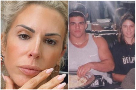 Fotos justapostas de Joana Prado e Vitor Belfort com Priscila Belfort - Metrópoles