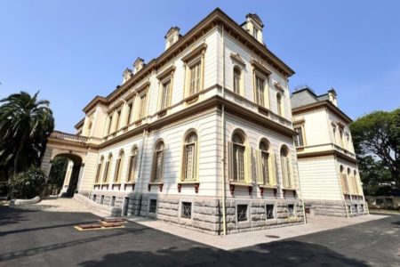 Imagem colorida mostra o Palácio dos Campos Elíseos, nova sede da Secretaria da Justiça e Cidadania de São Paulo, no centro da cidade - Metrópoles