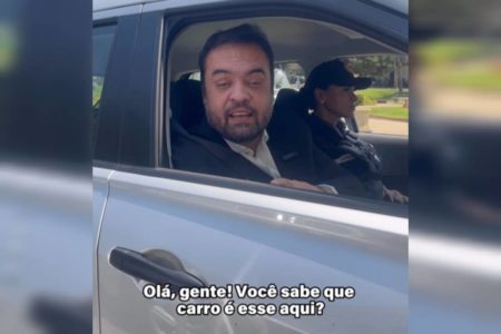 imagem colorida de governador cláudio castro divulga carros de investigação da polícia do rio de janeiro