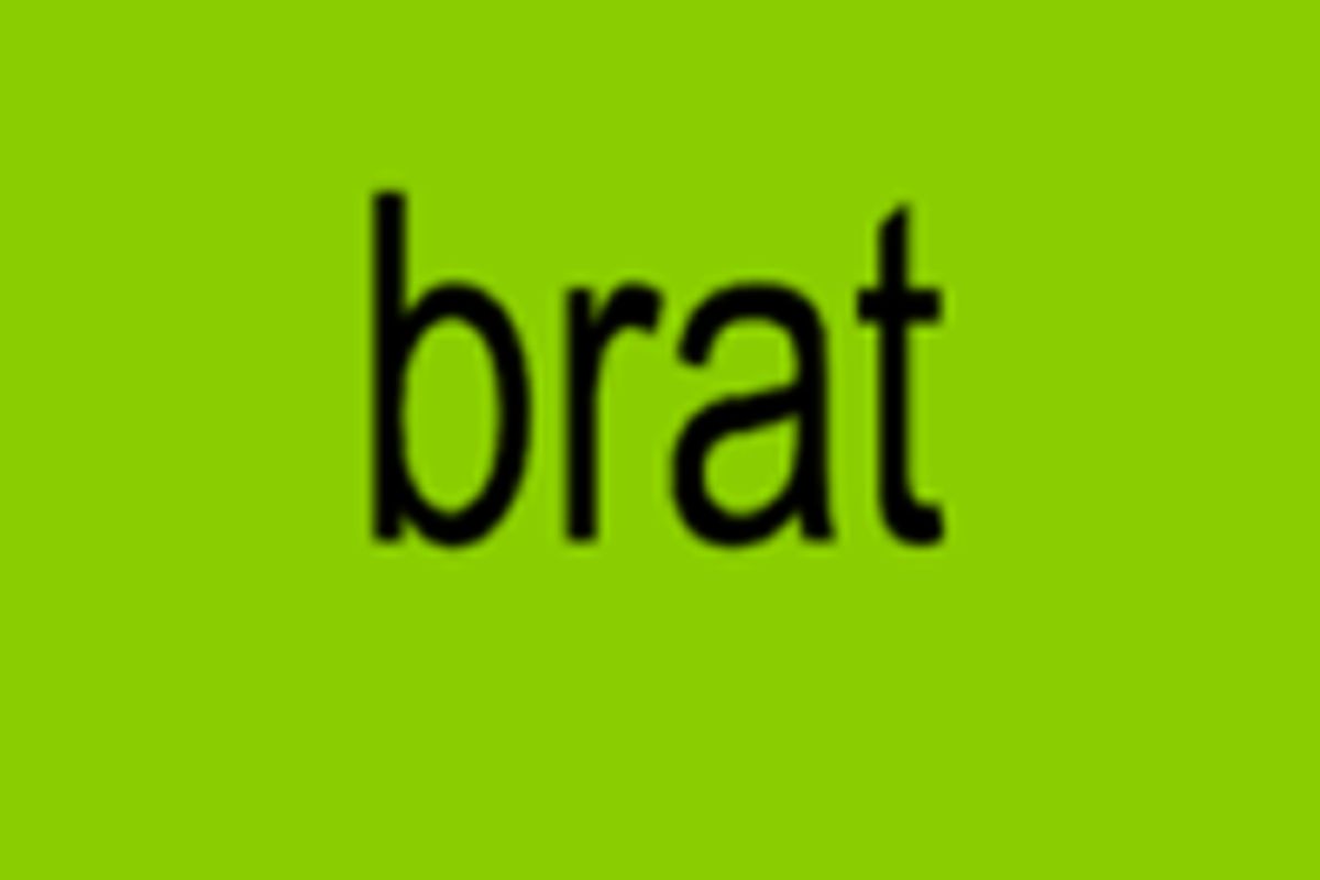 imagem colorida do album brat