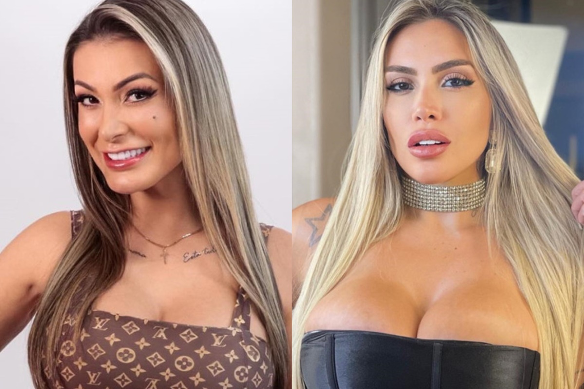 Monagem feita a partir de fotos das redes sociais de Andressa Urach e Juju Ferrari - Metrópoles