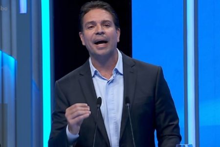 Alexandre Ramagem em debate da TV Globo