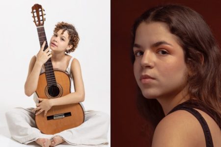 Montagem com fotos coloridas de Analu Sampaio e Cacá Magalhães - Metrópoles