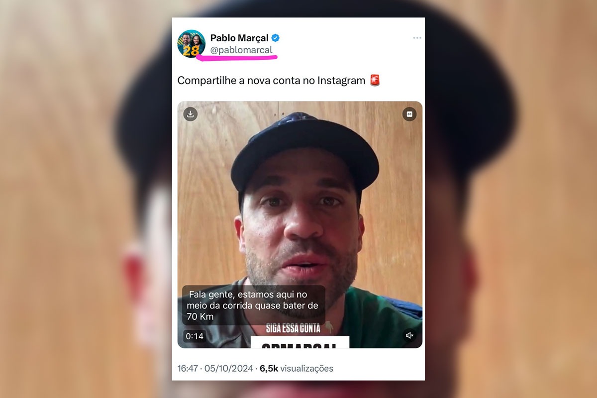Pablo Marçal retorna faz novo perfil no Instagram após Justiça determinar suspensão de seu perfil