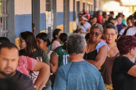 Imagem colorida de eleições em Águas Lindas, no Entorno do DF