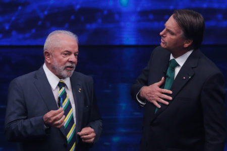 governo Bolsonarista Debate entre Jair Planalto Lula Bolsonaro e Luiz Inácio Lula da Silva na Tv Bandeirantes. São Paulo(SP), 16/10/2022 --Metrópoles