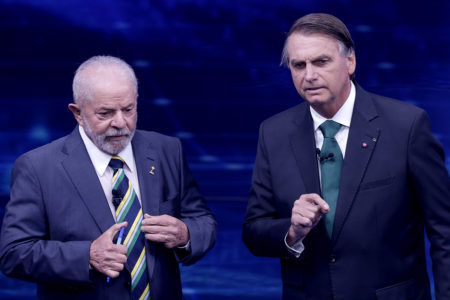 Debate entre Jair Bolsonaro e Luiz Inácio Lula da Silva na Tv Bandeirantes. São Paulo(SP), 16/10/2022